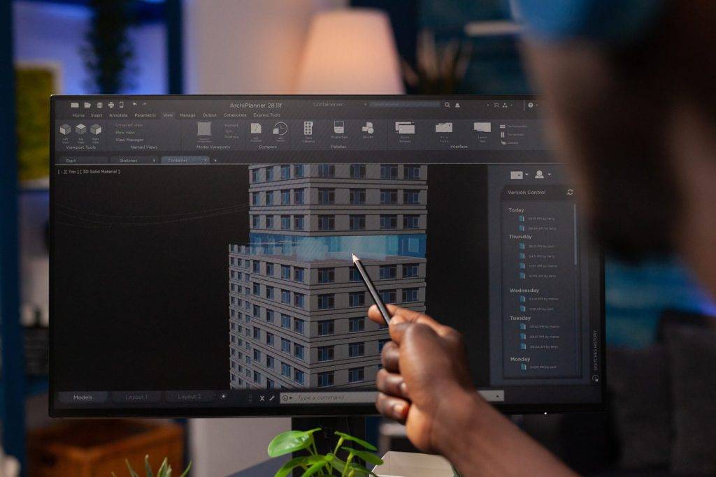 desktop showing building information modeling services.