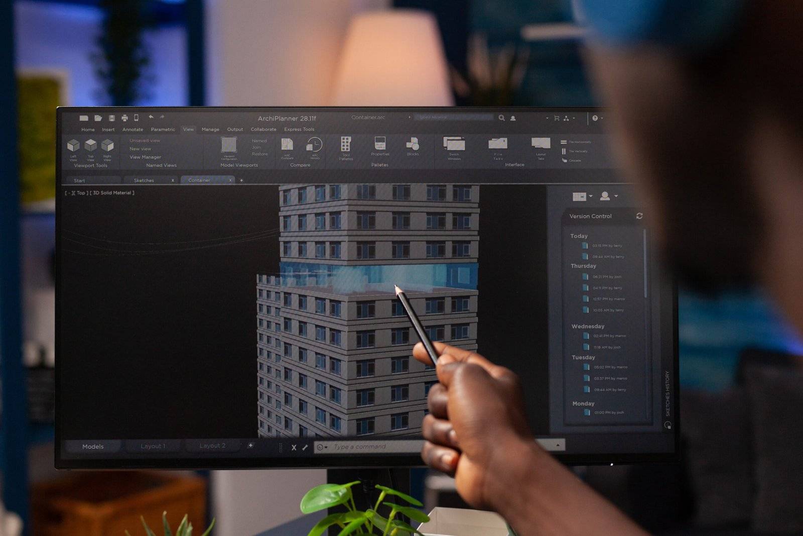 desktop showing building information modeling services.
