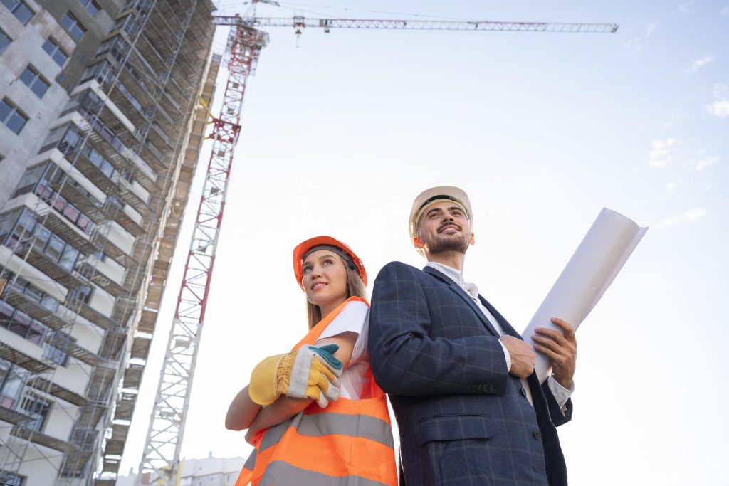 construction professionals using mep bim services .