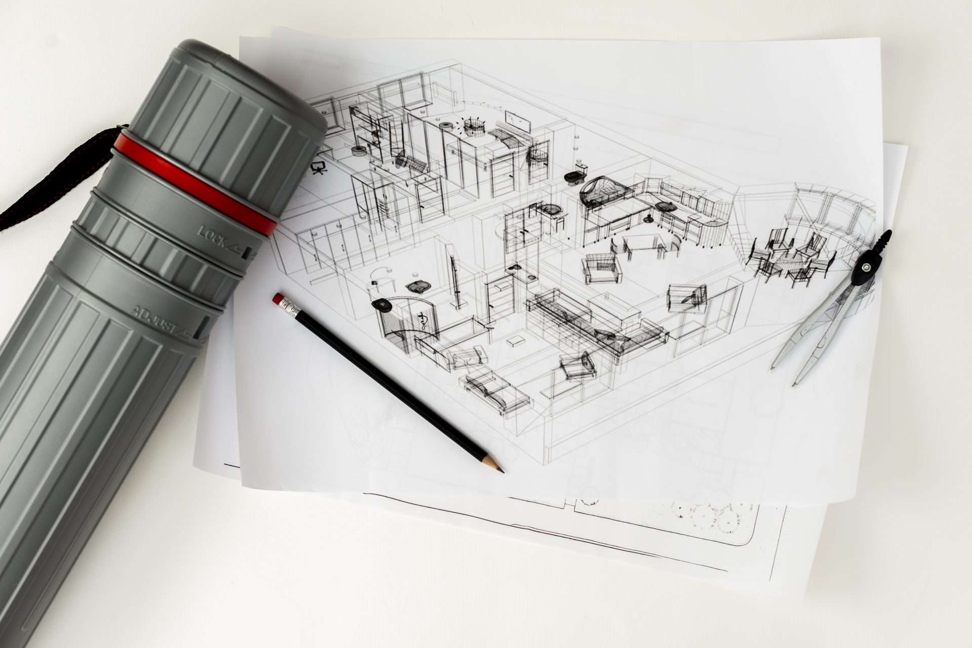 an image signifying building drawings.