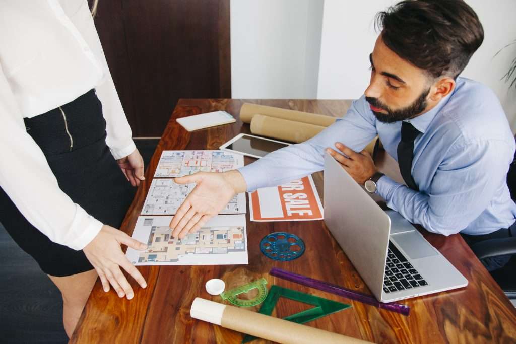 architect using BIM architectural services for building design.