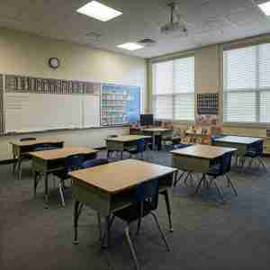 classroom constructed using BIM modeling services.