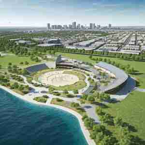public park constructed using BIM modeling services.