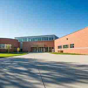 exterior view of school constructed using BIM modeling services.