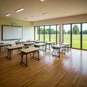 classroom constructed using advanced scan to BIM technology.