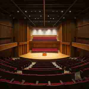 school auditorium constructed with scan to BIM technology.