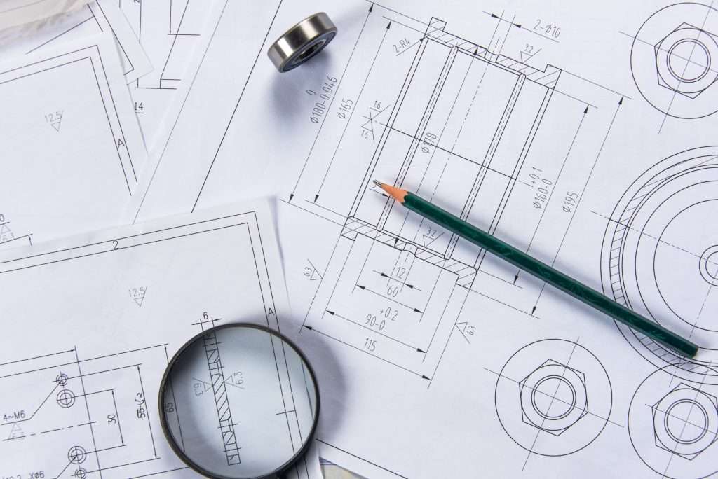 image signifying shop drawings for construction project.