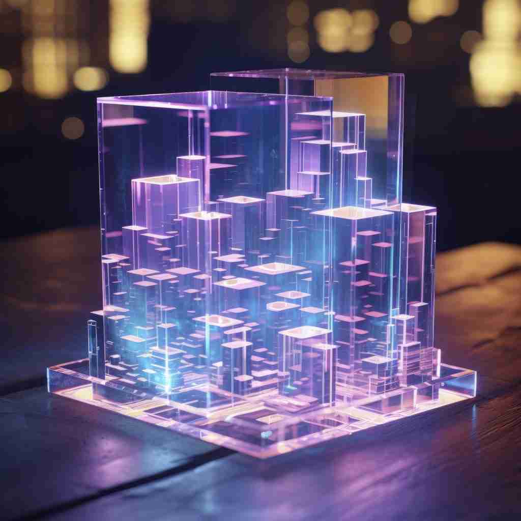 3d construction shapes signifying virtual construction.