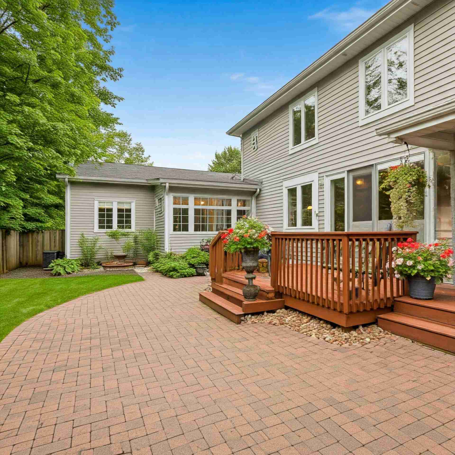 image of back of residential home constructed using residential design services.