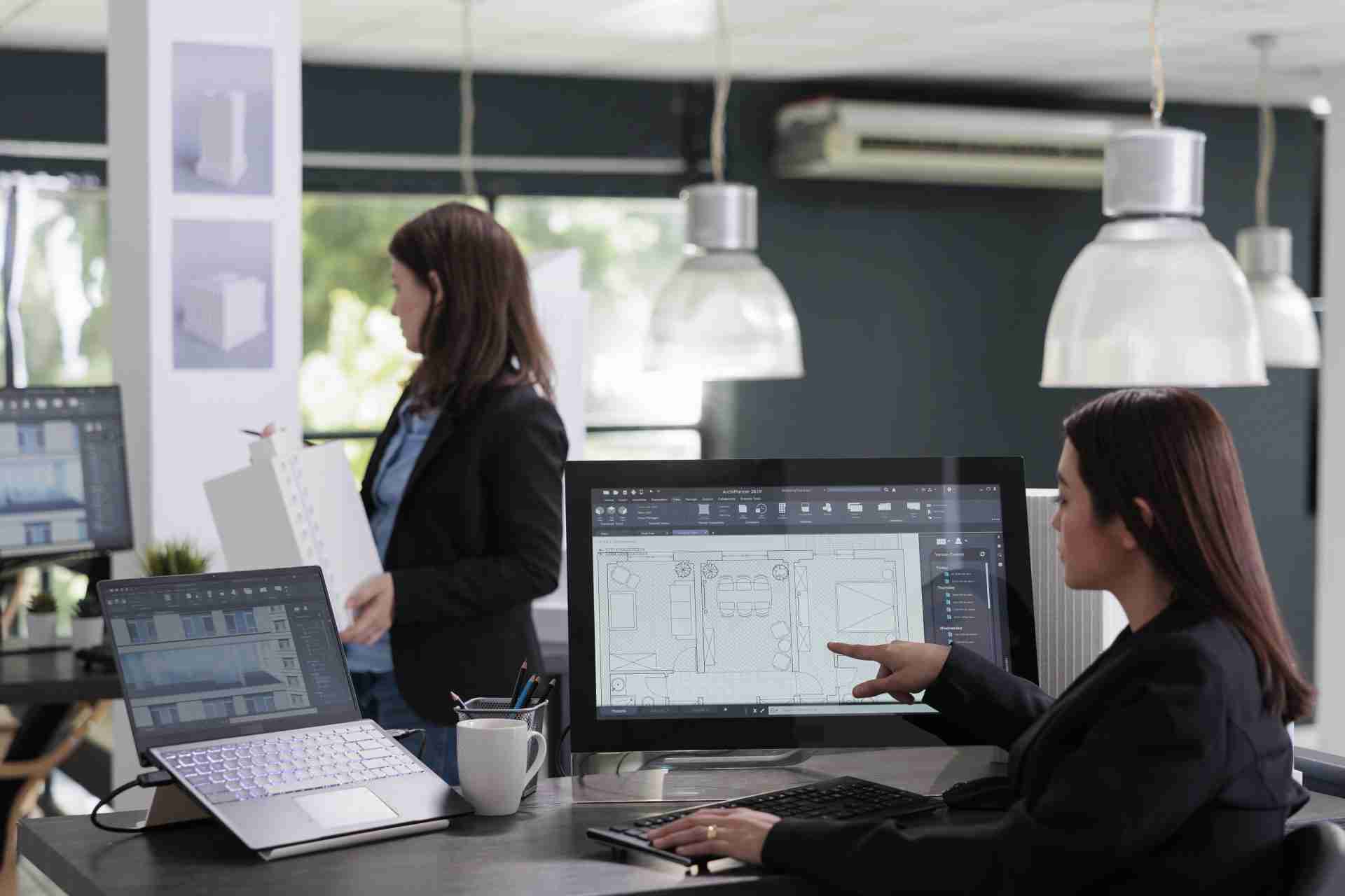 architects using BIM coordination services for building project.