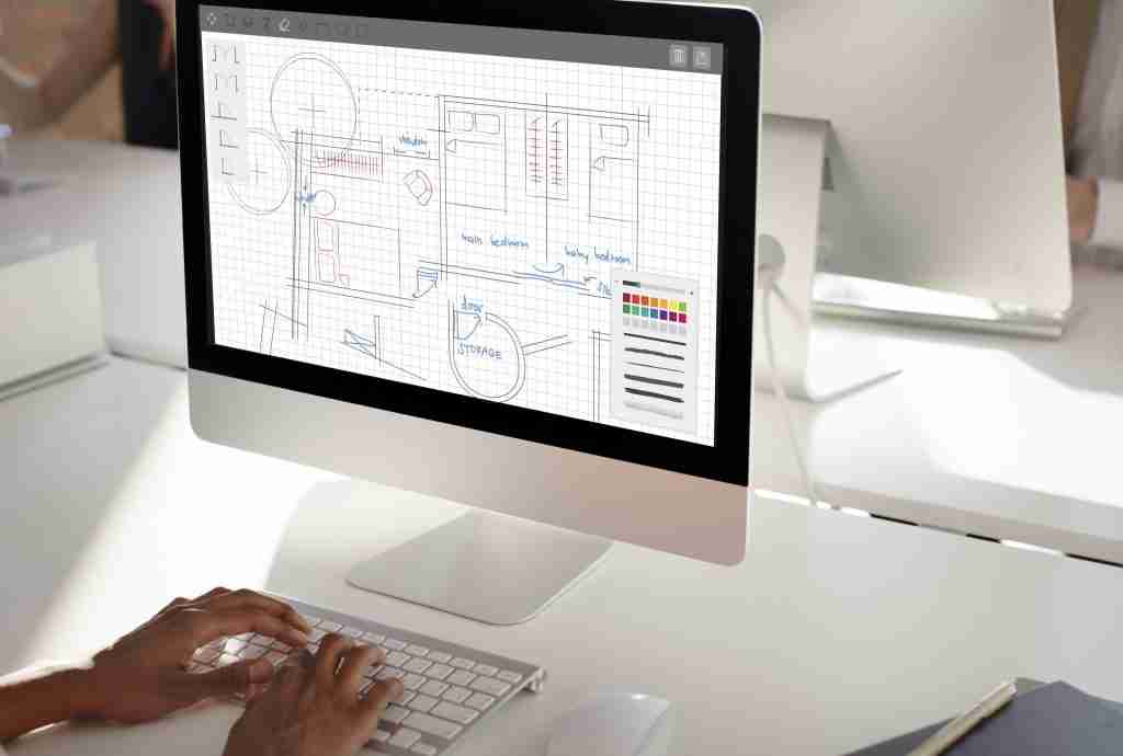 image of laptop signifying the use of BIM outsourcing services.