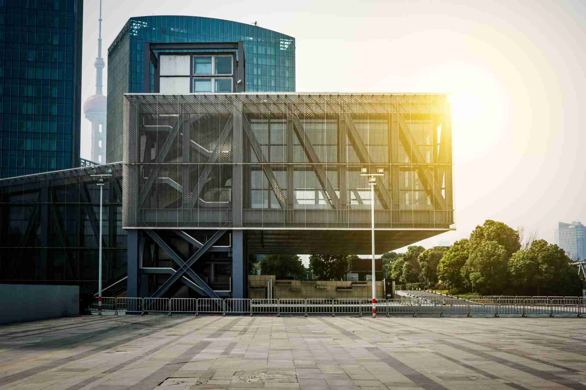 commercial building constructed using structural BIM services.