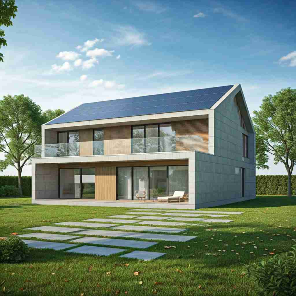 a modern simplistic home created using residential design services.
