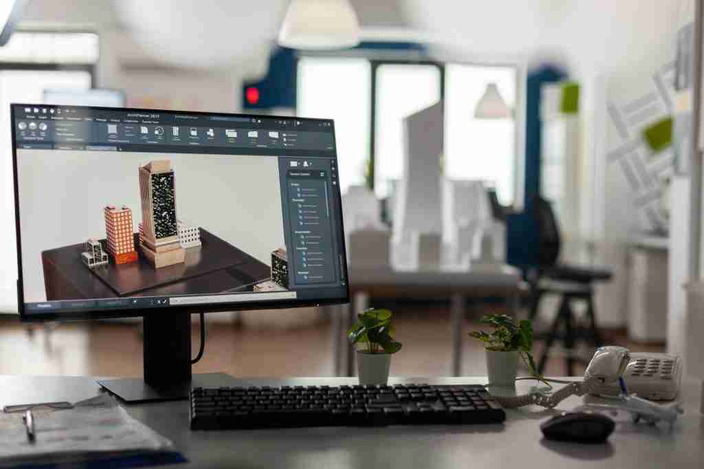 image of laptop signifying the use of BIM coordination services for project.
